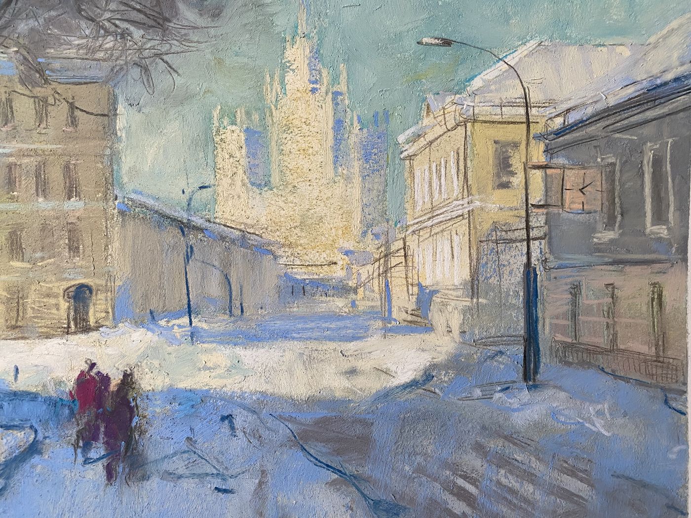 Зимняя городская улица